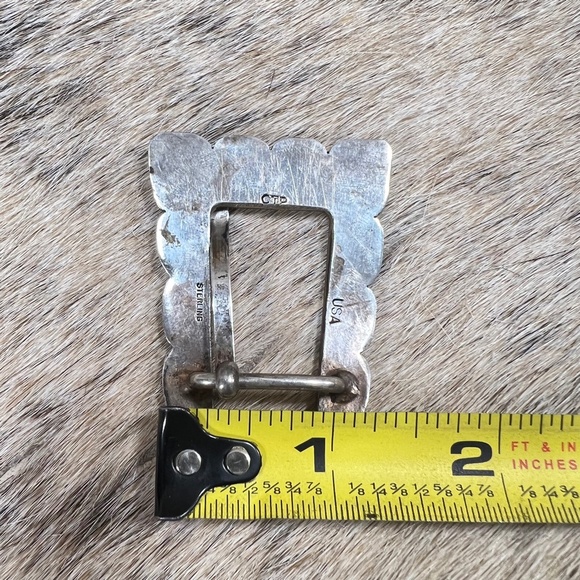 Case Trading Post CTP Sterling Silver Native American Buckle Set main image 3
